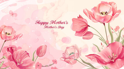 abstract mother day background vector illustration