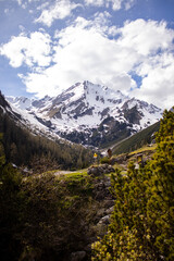Obraz premium Aussichtsgipfel Muttekopf in den Lechtaler Alpen in Tirol