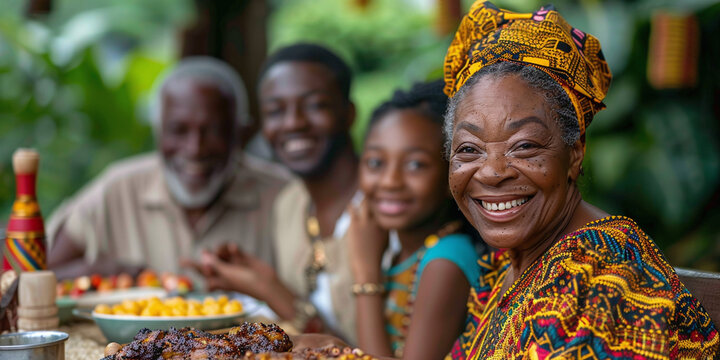 Juneteenth Family Barbecue Celebration, african american ethnicity.
