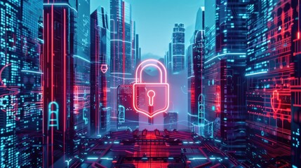 Data Network and Digital Communication Concept,Abstract Background