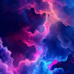Obraz premium A vibrant abstract design featuring a spectrum of colors in motion, creating a dynamic and fluid pattern for an eye-catching visual.