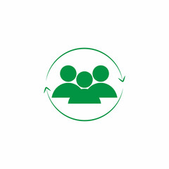 team,group of users,persons with green [vector illustration]