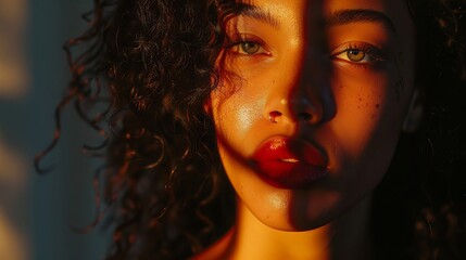 Character Portrait. Spotlighting the Essence of beautiful African young girl