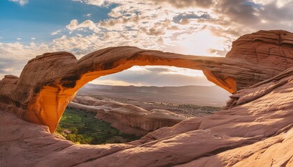 partition arch one of over 2 000 sandstone arches in utah s arches national park