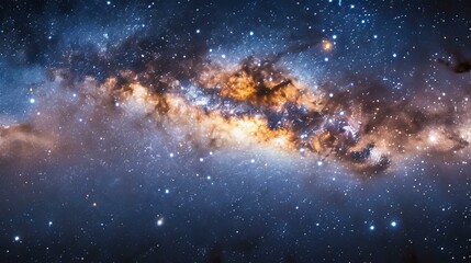 Fototapeta premium Amazing space background with stars and nebula