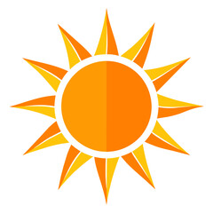 sun logo vector art illustration