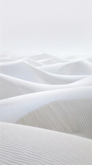 Fototapeta na wymiar Minimalist Abstract Rolling Dunes in Serene Desert Landscape