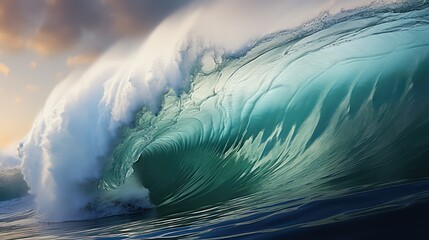 Surfing ocean wave. Ocean wave.