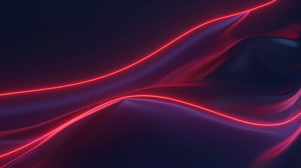 Neon wave effect. Abstraction for graphics design