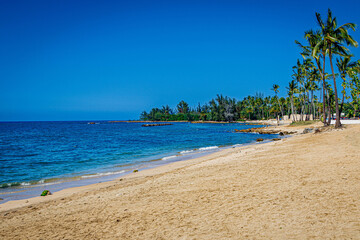 Wide open beach in Hale'iwa, HI