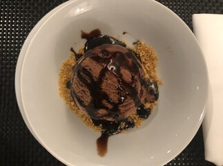 chocolate cake on a plate