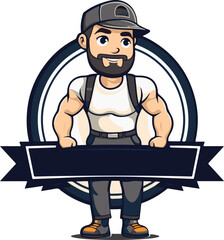 logo gym, sports pit, plumber, foreman, husband for an hour
