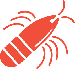 red beetle arthropod logo icon
