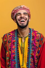 Obraz premium Close up portrait of a man laughing