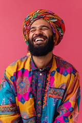 Obraz premium Close up portrait of a man laughing
