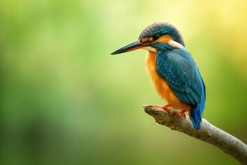 A beautiful kingfisher in its natural habitat