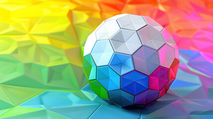 Abstract colorful background with ball