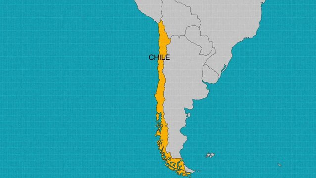 map of Chile