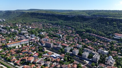 Provadia Bulgaria drone aerial city panorama