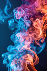 Fototapeta premium Close Up of Smoke on a Black Background