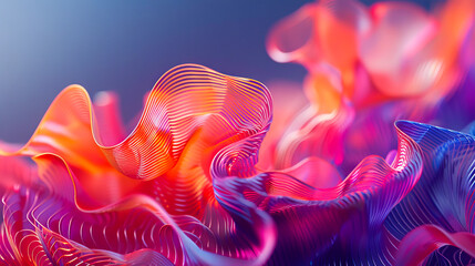 A close up of a colorful abstract design.