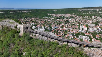Provadia Bulgaria Ovech fortress drone panorama