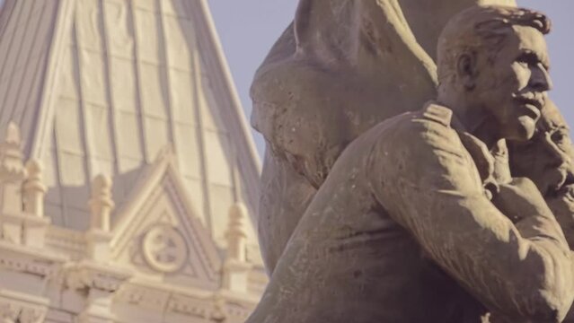 Monument to General Vara de Rey and the Heroes of Caney. Avenu de la Ciudad de Barcelona, Madrid, Spain.