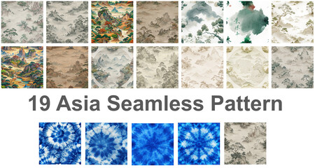 19 Asian Seamless patterns to create beautiful wallpapers, Create your own cards, DIY