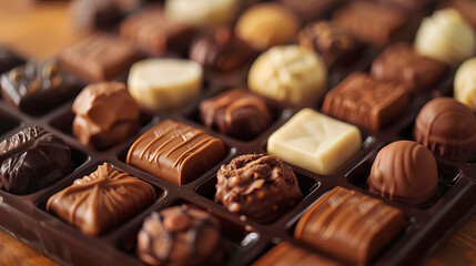Fototapeta premium a chocolate themed Independence Day party game, such as chocolate bingo or chocolate charades