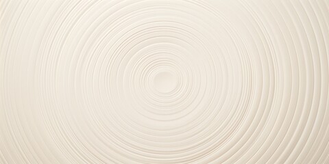 Beige thin concentric rings or circles fading out background wallpaper banner flat lay top view from above on white background with copy space blank 