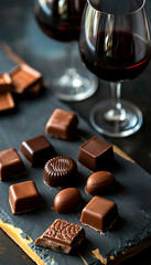 Organize a chocolate and wine pairing event featuring American wines and artisan chocolates
