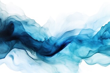 Black background abstract water ink wave, watercolor texture blue and white ocean wave web, mobile graphic resource for copy space text 