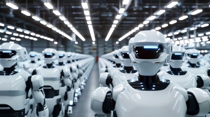 Future of Production: Robots on an Industrial Assembly Line