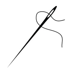 Sewing needle , Sewing needle and thread cut file, Sewing Needle with Heart , Silhouette sewing needle,