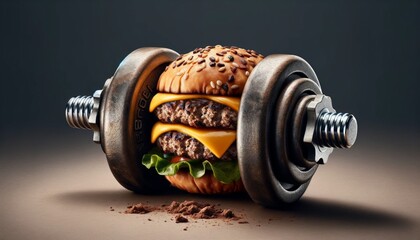 Burger Dumbbell Concept