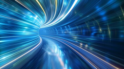 Neon power futuristic energy tunnel wallpaper background