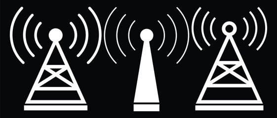 Radio tower icon vector illustration