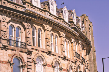 Fototapeta premium Elegant Victorian Building Facade in Harrogate