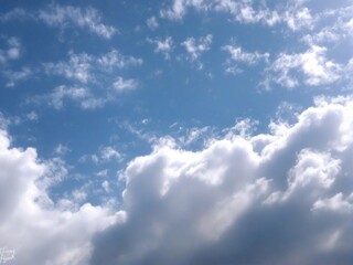 Obraz premium blue sky with clouds