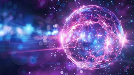 Energy particle sphere wallpaper background
