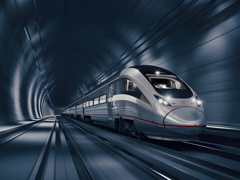 Tren moderno futurista subte