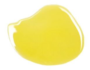 Extra virgin olive oil puddle isolated on white, clipping path