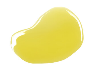Extra virgin olive oil puddle isolated on white, clipping path