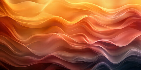 Obraz premium Wellenmotiv in leuchtenden Neon Farben als Hintergrundmotiv für Webdesign im Querformat für Banner