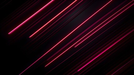 Glowing blush Neon Lights in the Dark. Elegant Background with Copy Space