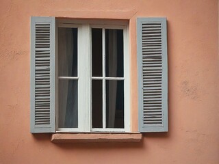 Fototapeta premium window with shutters