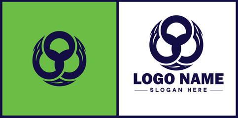 venn diagram icon Set diagram Logical diagram Intersection flat logo sign symbol editable vector