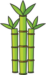 bamboo plant logo,  bamboo tree logo vector design