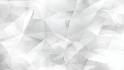 Obraz premium Abstract white polygonal background with 3D effect