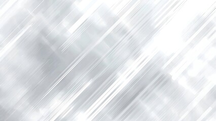 Elegant silver background with shiny diagonal lines and sparkling light